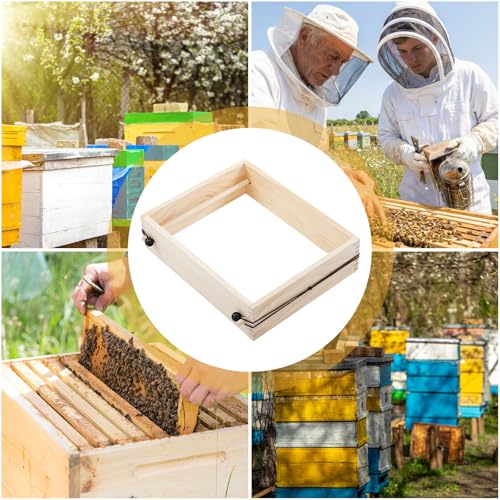 Leinuosen 19''&times;15'' Beekeeping Frame Assembly Jig Beehive Bee Frame Holder Deck Jig 10 at a Time Assembled Deep, Medium, and Also Shallow Frames for Beekeeper Beekeeping