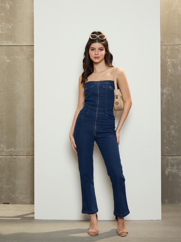 Image of barcino Black Knitted Halter Neck Cut-Out Jumpsuit