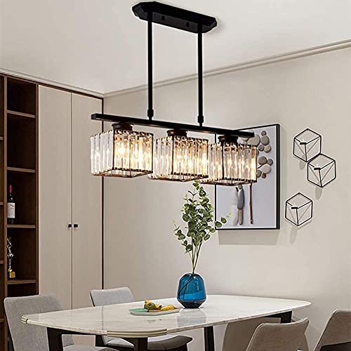 Lustre rustique rectangulaire E27 LED pour salon et salle à manger - 3