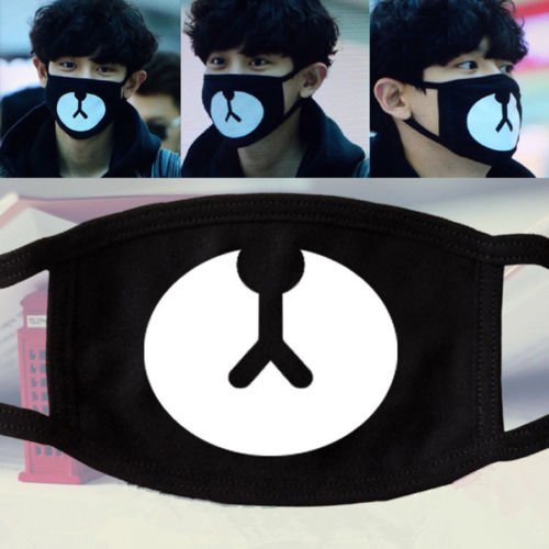 MiniEsting(TM) EXO Bear Mask ChanYeol BTS V Bangtan Boys Cotton Winter Mouth Face Muffle