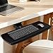 AX WABER Keyboard Tray Under Desk with Storage Drawer, Height Adjustable Keyboard Tray Slide Out 360° Swivel Tilt, Ergonomic Under Desk Mount Keyboard & Mouse Holder for Gaming Home Office, Black