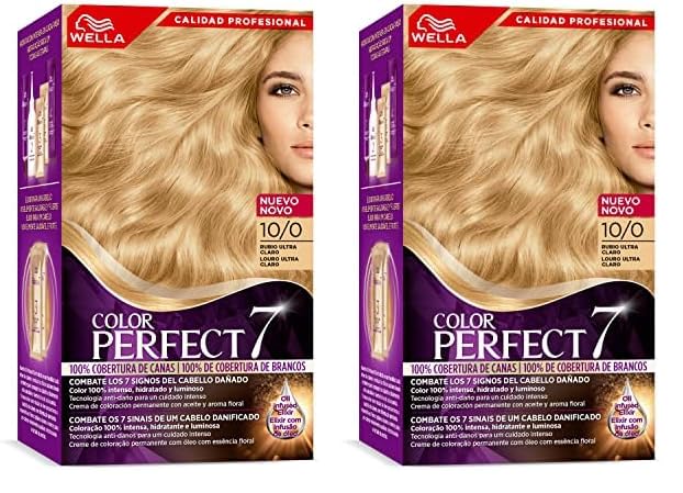 Wella Color Perfect - Tinte de Coloración Permanente para un Cabello Hidratado y Luminoso - Tono Rubio Ultra Claro (Paquete de 2)