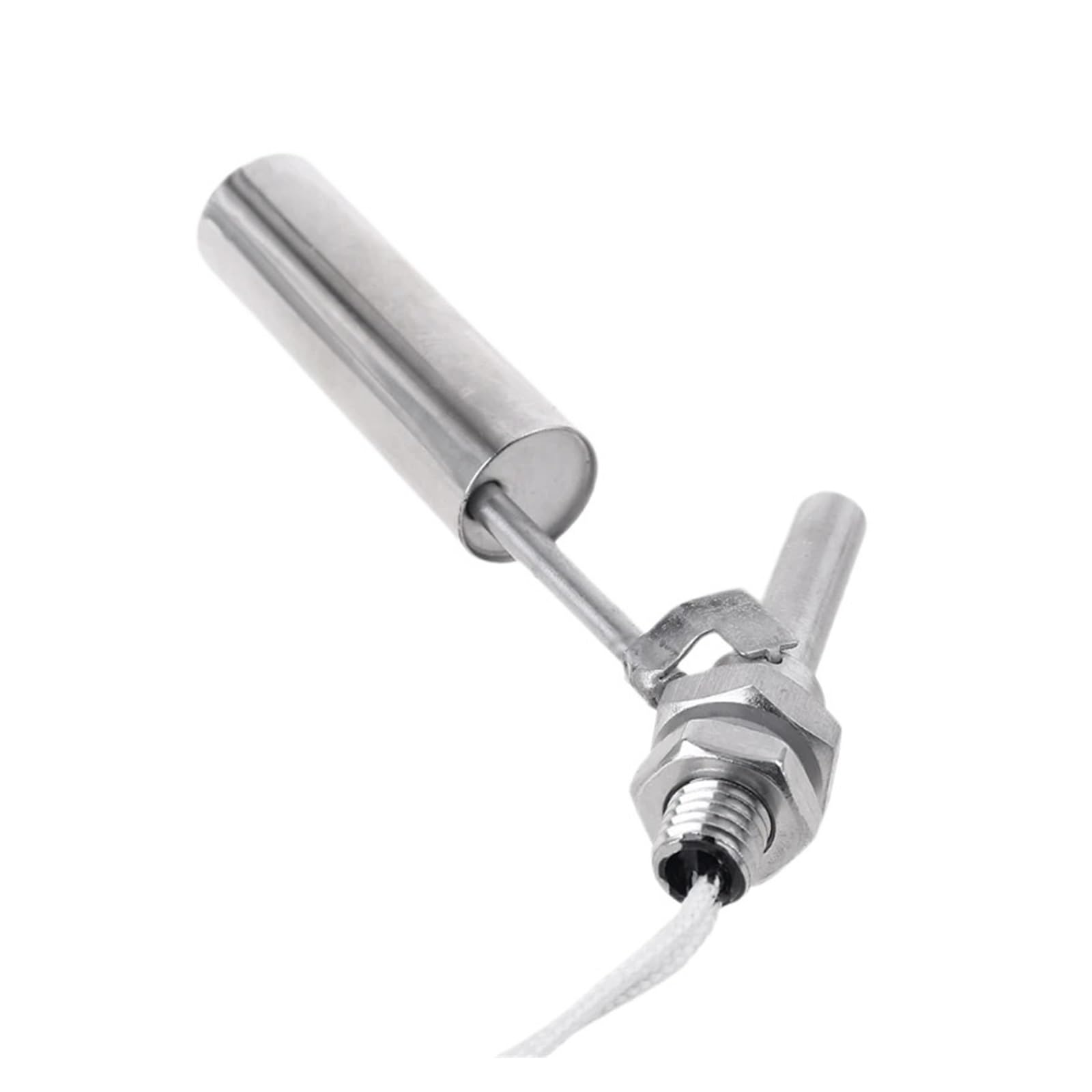 Interruttori a galleggiante in acciaio E8BD for pompa dell'acqua for serbatoio, piscina, laghetto da giardino, sensori di livello dell'acqua liquida, filettatura M10 0-220 V