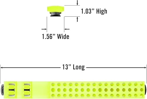 Miniatura 10 de Ernst Manufacturing Barra de 60 brocas para herramientas con base magnética, almacenamiento y organizador de brocas hexagonales de 14 pulgadas para
