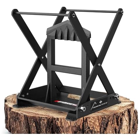 Geimrsy Firewood Kindling Splitter – Heavy-Duty Cast Steel Manual Log Splitter for Indoor & Outdoor Use, Safe and Efficient Firewood Cutter for Campfires, Fire Pits, and Stoves Cover