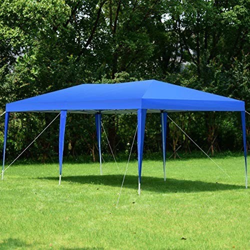 Tangkula 10’X20’ EZ Pop Up Tent Gazebo Outdoor Garden Wedding Party Canopy Shelter
