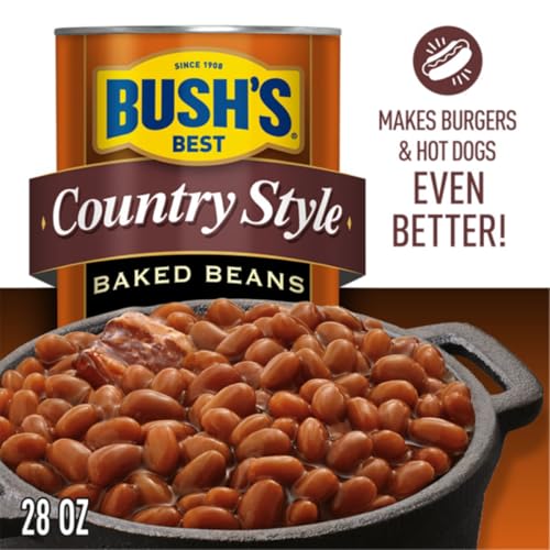 Image of Bush's Best Baked Beans, Hearty Side Dish - Sweet Country Maple, Maple Cured Bacon, Country Style & Brown Sugar Hickory, 28 oz each (Variety Pack)