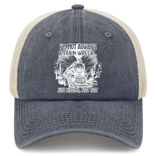 I'm Not Always A Train Wreck Just Kidding Toots Toots Baseball Hats Golf Cap for Son - Main Image