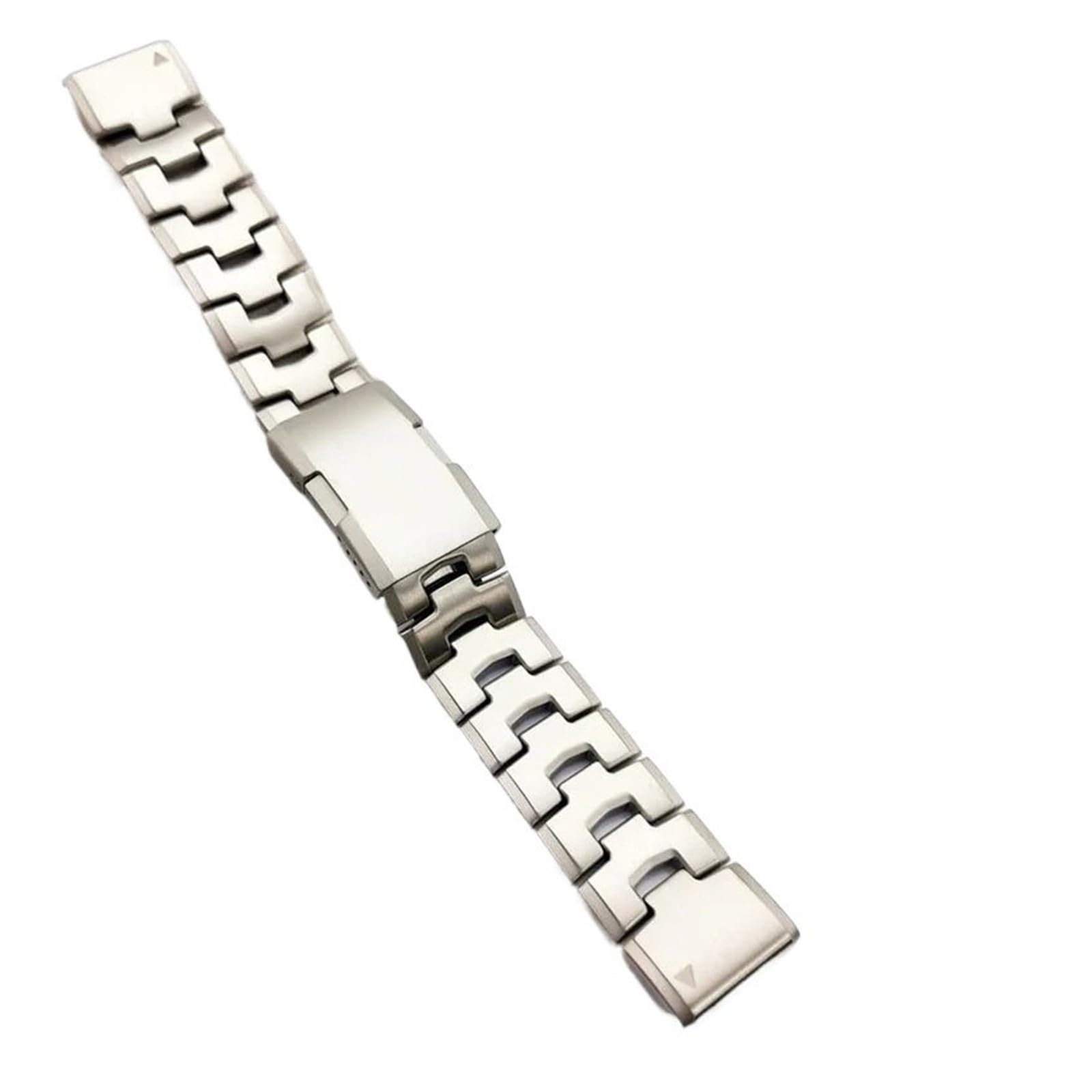 Genérico Reloj de acero inoxidable con pulsera de metal.