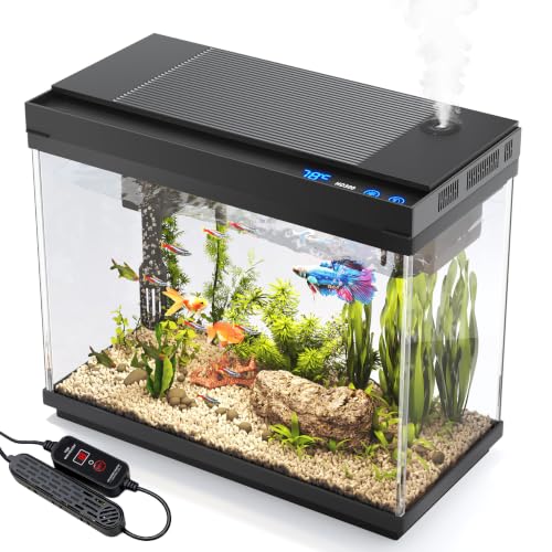 Image of Vehipa 2.4 Gallon Fish Tank Aquarium Starter Kit