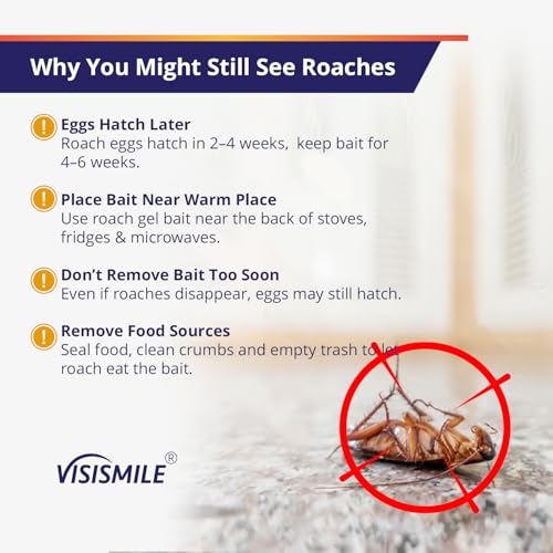 Image of Cockroach Repellent Indoor and Outdoor: Roach Repellents for German Cockroaches, Small Roaches- Cockroach Deterrent for Homes and Kitchens