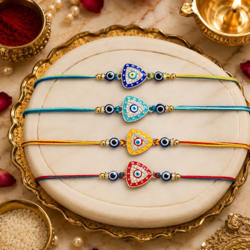 Image of Dreamica Rakhi Set for Brother with Greeting Card And Tilak Set