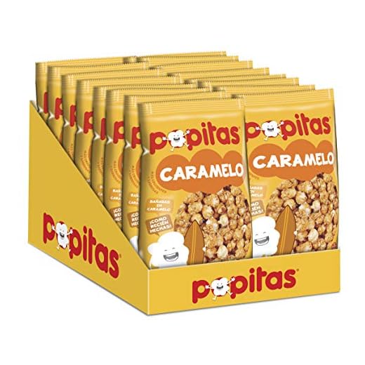 Popitas | Palomitas Listas para Comer Caramelo 100g | Caja 16u.
