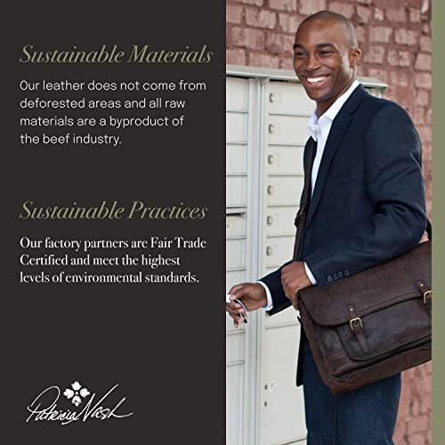 Patricia Nash Travel Toiletry Bag for Men - Moto Canvas Travel Case, Dopp Kit for Men, Waxed Cotton Canvas, Mens Toiletry Bag, Stylish Travel Case, Brushed Brass Hardware, Zipper Closure4