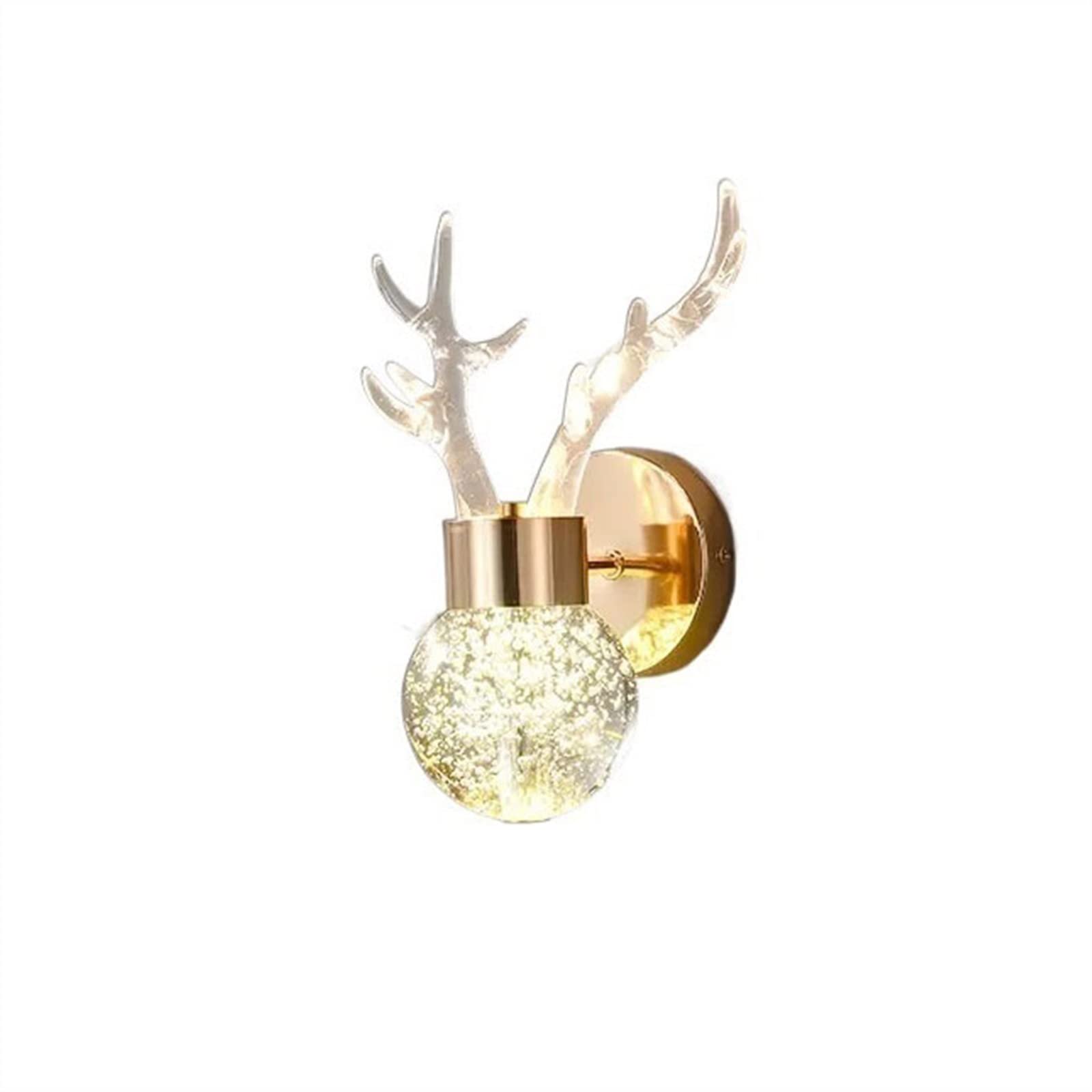 E7v2T9k6 Wall Lamps Creative Deer Shaped Decorative Wall Lamp Modern and Simple Staircase Corridor Lighting Fixtures Sconce Decor