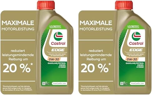 Castrol EDGE 0W-30 Motoröl, 1L (Packung mit 2) Castrol EDGE 0W-30 Motoröl, 1L (Packung mit 2)
