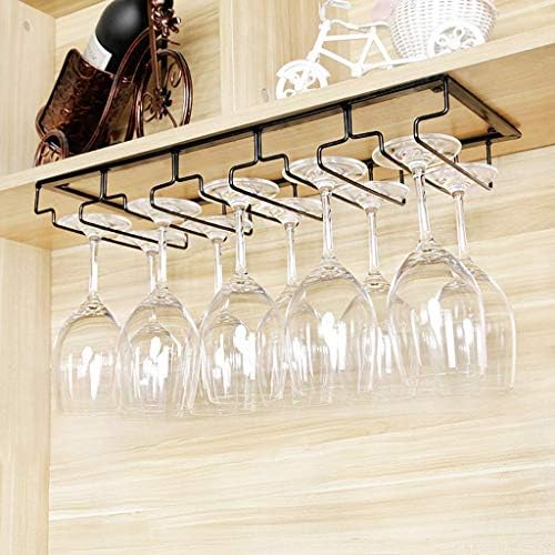Wall Mounted Wine Rack with Stemware Holder - Metal Storage Shelf for Home Bar or Restaurant, Holds 5 Bottles & 20 Glasses, Perfect Wine Organizer for Space Saving