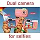 AgfaPhoto Realikids Cam Waterproof 2 – Kinderkamera, wasserdicht, 12 MP, HD-Video, Selfiemodus, Filter und Rahmen, integrierte Spiele, Lithium-Akku – Blau