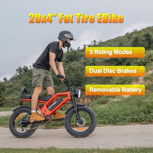 HAPPYRUN 1500W Electric Bike for Adults, 48V 18Ah Removable