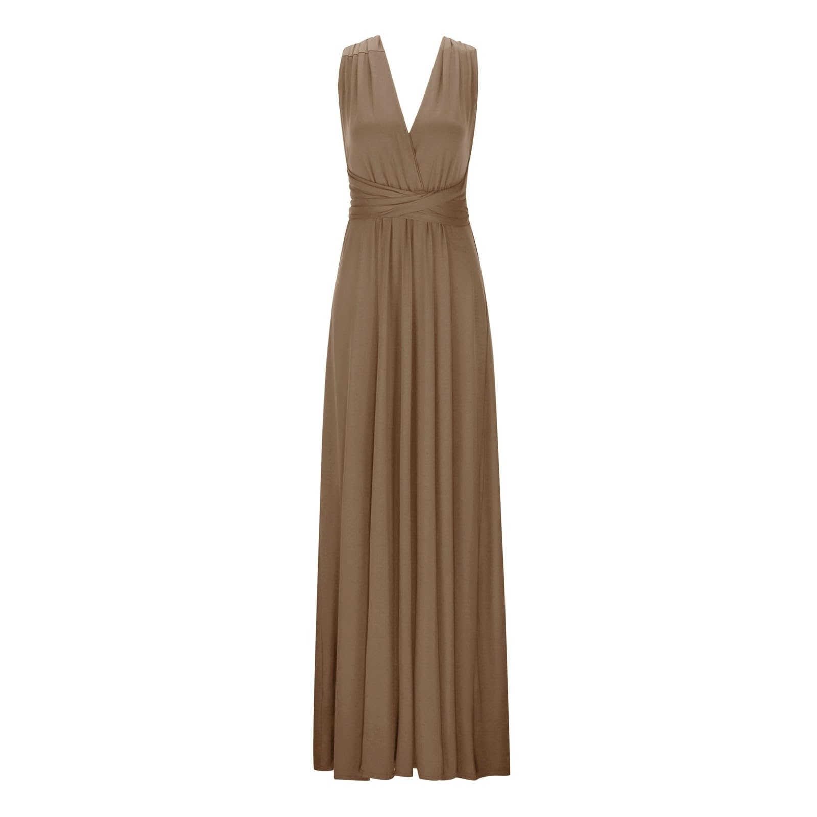 Vestido Largo de Vendaje Sexy sin Espalda con Cuerda para Mujer