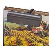 House of Troy Classic Traditional Collection | T8-81 | Metal One Light Dimmable Picture Light with Slide Arm for Adjustable Extension | 3FT Plug Cord | 8' Shade | Mahogany Bronze Finish