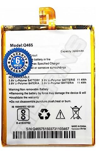 Image of Original Q465 Battery for micromax Canvas Unite 4 Pro Battery with 6 Months Warranty*****(G331)