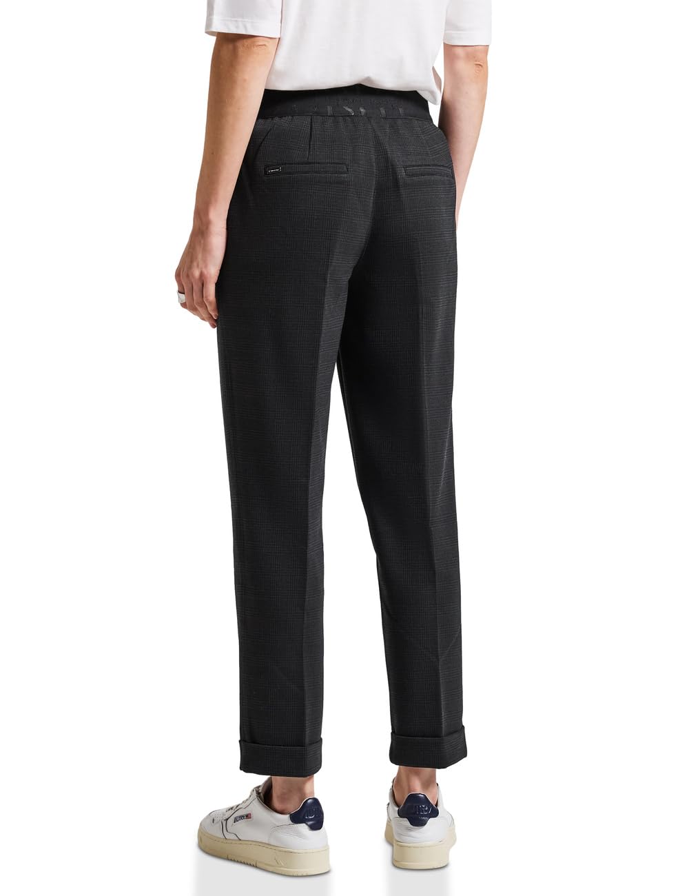 Street One Damen Karierte Chino mit Tapebund 3716894