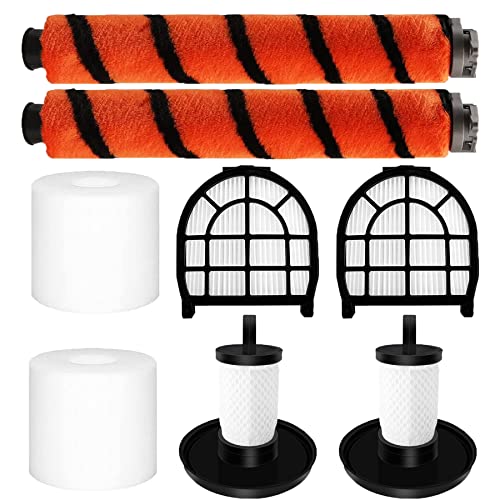Replacement parts for Shark LZ600 LZ601 LZ602, LZ602C APEX UpLight Lift-Away DuoClean Vacuum Cleaner.Accessory Pack of 2 Soft Brush,2 Pre-Motor Filter,2 Post-Motor Hepa Filter,2 Foam Filters