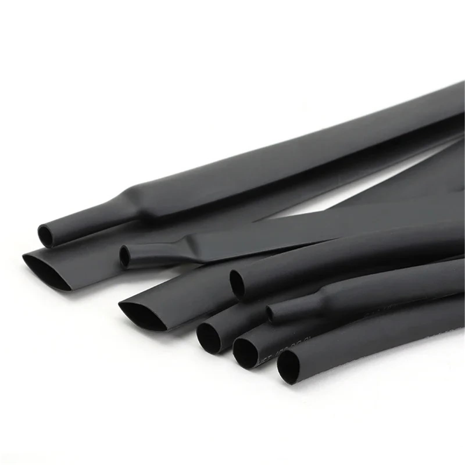 Tubo termorretráctil de poliolefina negro con relación 2:1, diámetro de 0,6 mm a 80 mm, 1-10 metros, for reparación de cables de aislamiento eléctrico.(35MM_8 METERS)