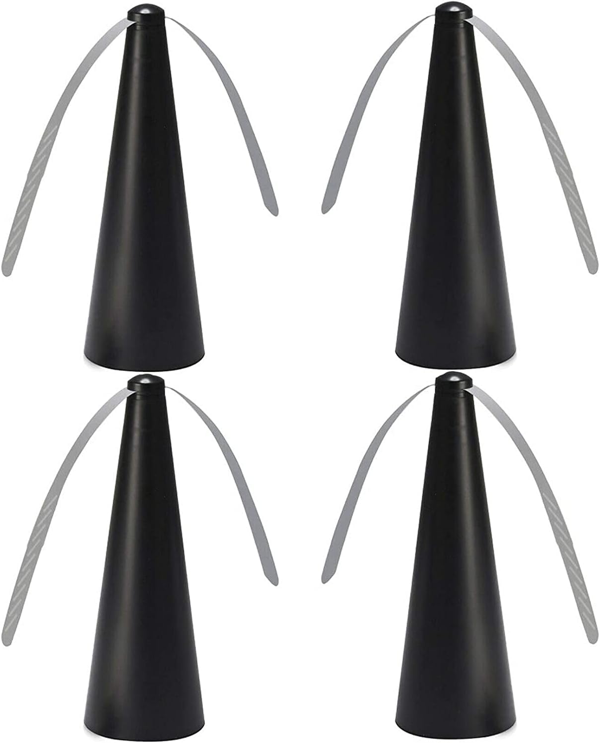 The Automatic Fly Fan Trap Keeps Insects Away From Meals (4 Pieces, Black)