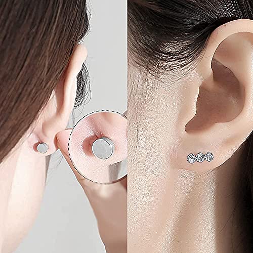 Gnoliew 18G Tragus Earrings For Women Girls 316L Stainless Steel Stud Cartilage Helix Barbell Piercing Jewelry(A,3 Cz) #TOP3
