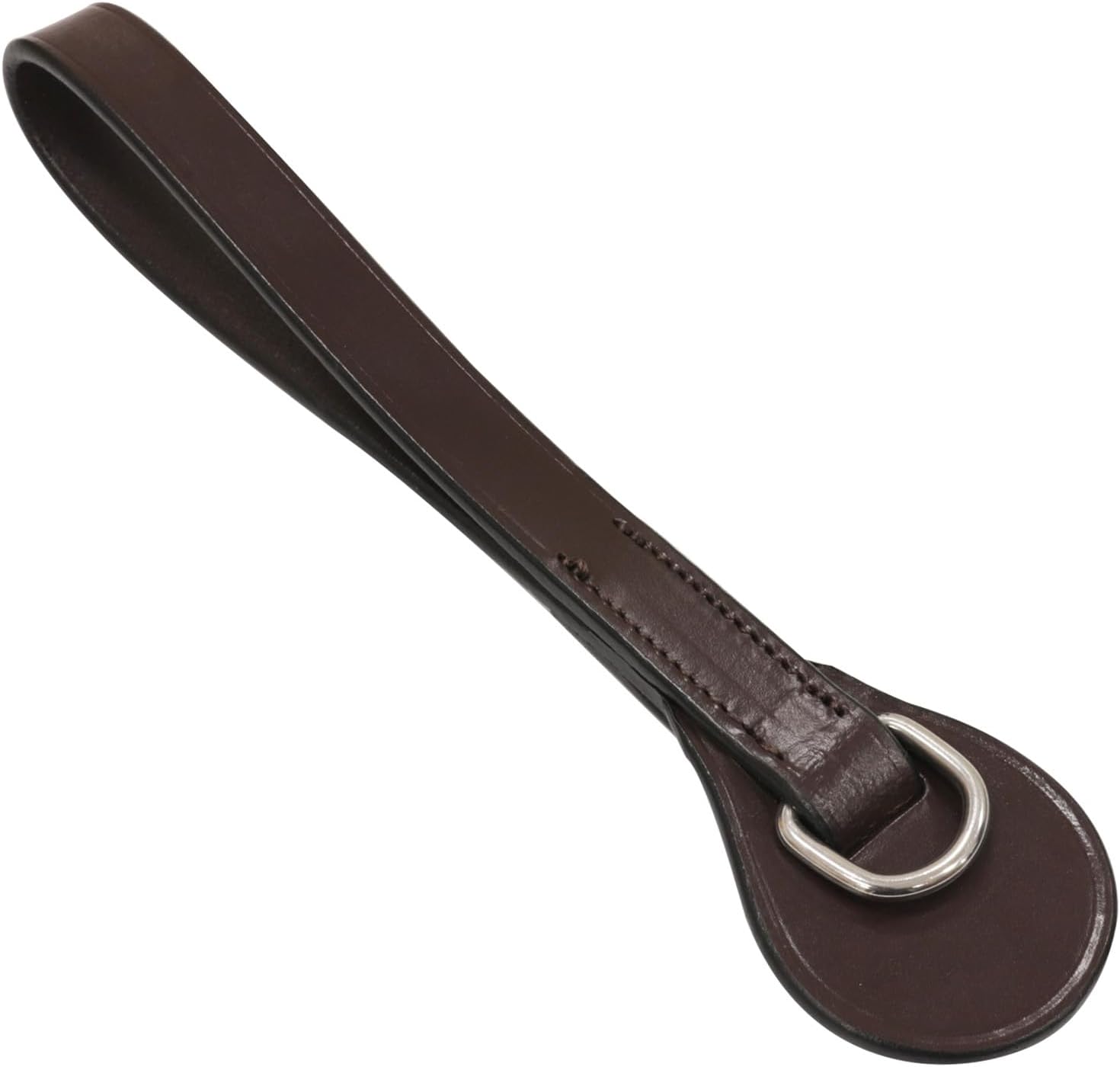 Grewal Equestrian Girth Loop with Stainless-Steel D-Ring and Leather Guard