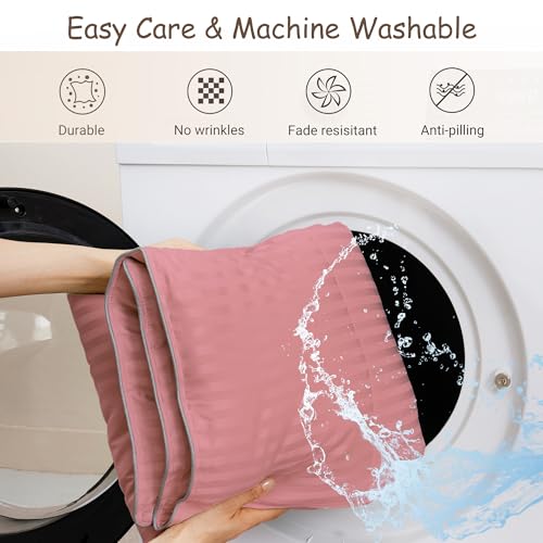 Image of ZPECC Toddler Down Alternative Comforter, 39x47 Hypoallergenic Baby Blanket Quilt, Soft Breathable Lightweight All Season Kids Duvet Insert for Crib Stroller Cot Daycare, Dusty Rose