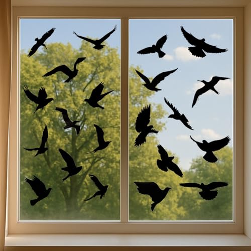 Aurinovellia Vogelschutz Fenster, 37 Stück Fensteraufkleber Vogelschutz aus PVC, Wiederverwendbare Vogel Aufkleber Fenster, Statisch haftend & selbstklebend gegen Vogelschlag Aurinovellia Vogelschutz Fenster, 37 Stück Fensteraufkleber Vogelschutz aus PVC, Wiederverwendbare Vogel Aufkleber Fenster, Statisch haftend & selbstklebend gegen Vogelschlag
