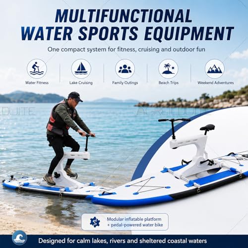 Bicicleta acuática inflable multifuncional para deportes miniatura 6