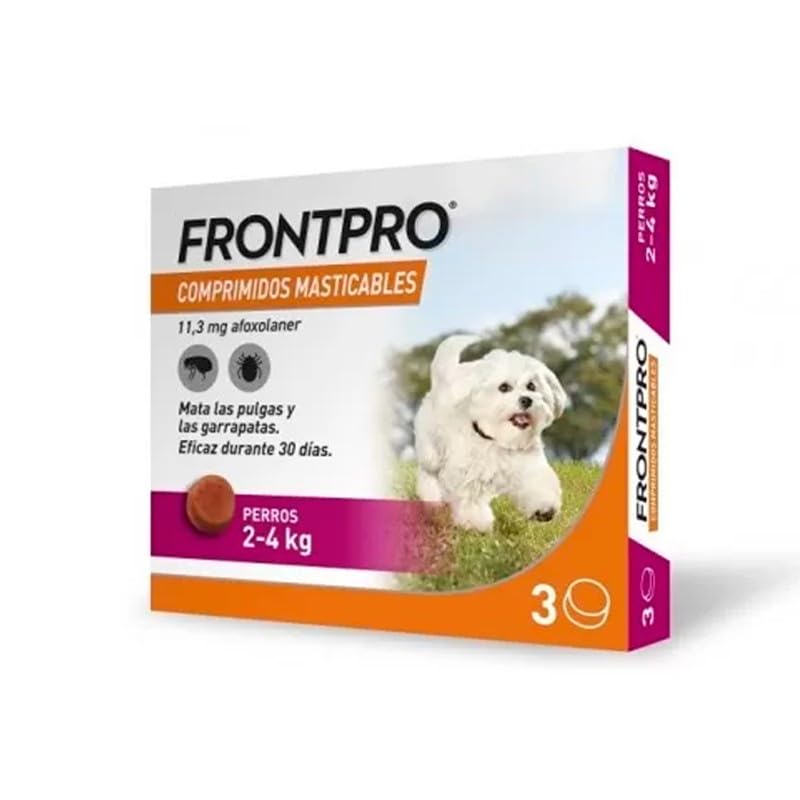 Pastillas Antiparasitarias para Perros. Pastillas Desparasitadoras Internas para Perros. 3 uds para Animales de 2 a 4 kgs