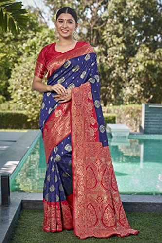 Image of Glory Sarees Women's Banarasi Silk Saree With Blouse Piece (Rich Silk101 Parent)