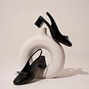JM LOOKS Slingback Heels for Women Block Heels Pumps Chunky Heel for Office Wedding Party Black gallery image