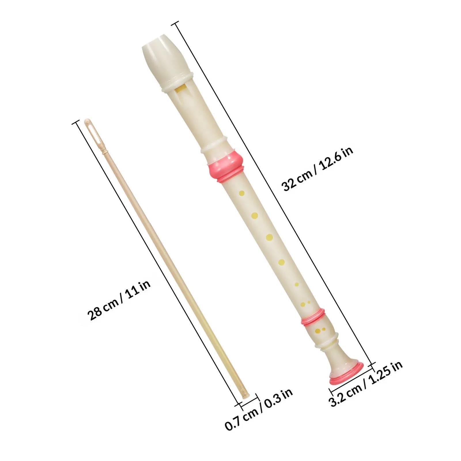 Flauto Dolce Flauto Dolce Soprano Da 2 Pezzi 8 Fori Leggero E Portatile | Accordatura alta: suono chiaro e brillante per esercitarsi.