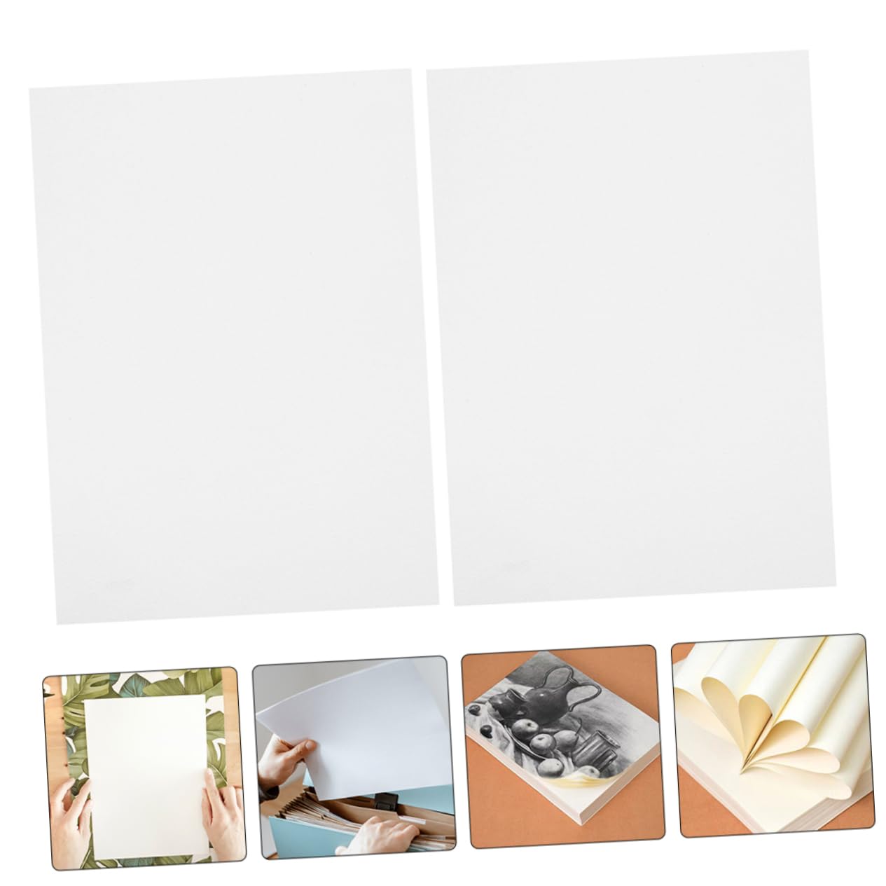 Papier à Aquarelle Épais A4 100 Pièces pour Peinture