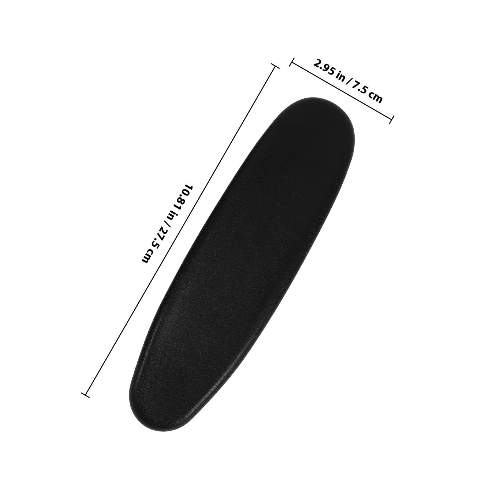 STOBAZA Almohadillas Soporte Resistente para Reposabrazos y Diseño Profesional Material PU Negro de Silla de Oficina y Juego para Uso en Oficina y Hogar
