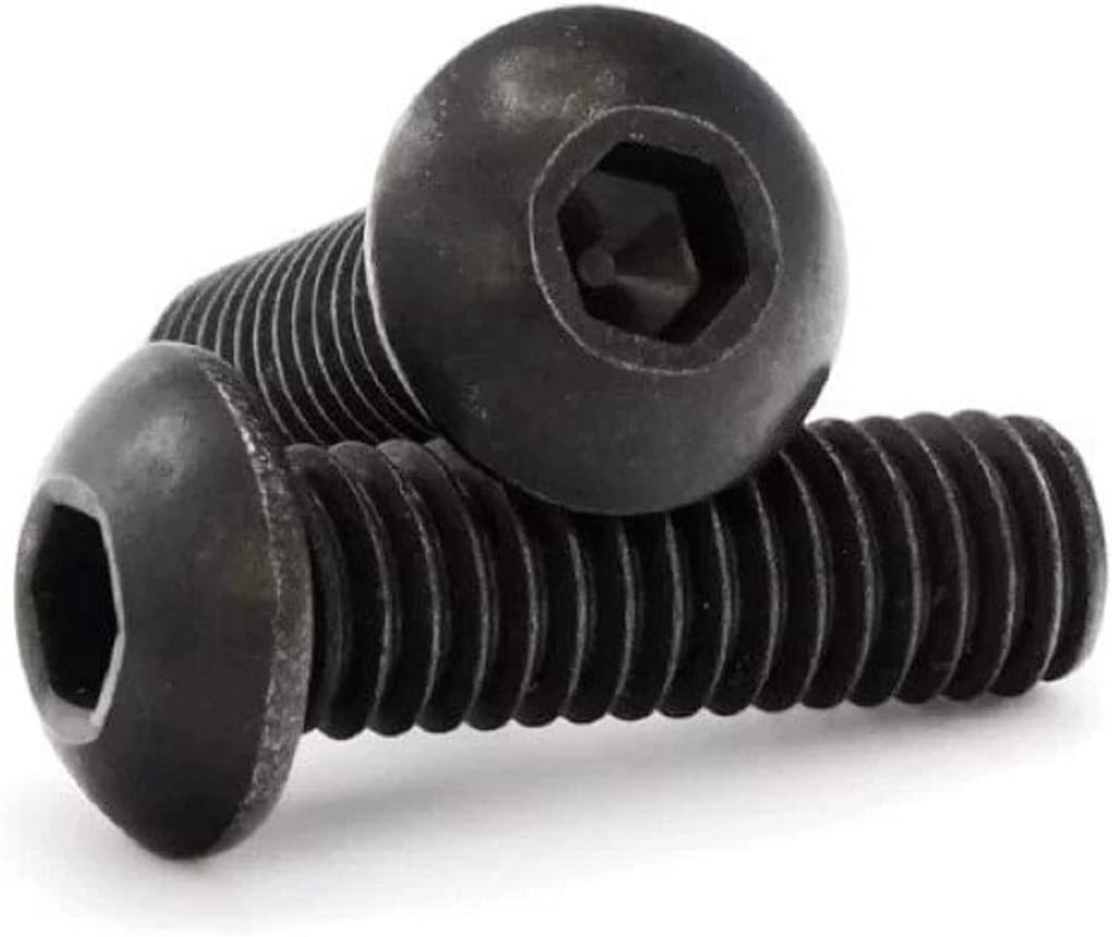 Black Oxide Stainless Steel Button Head Socket Cap Screws #8-32 x 3/4" Qty 100