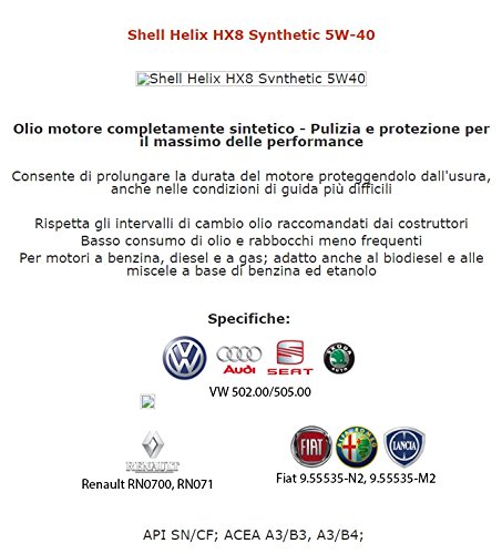 Olio Motore Shell Helix HX8 5W40 (4)