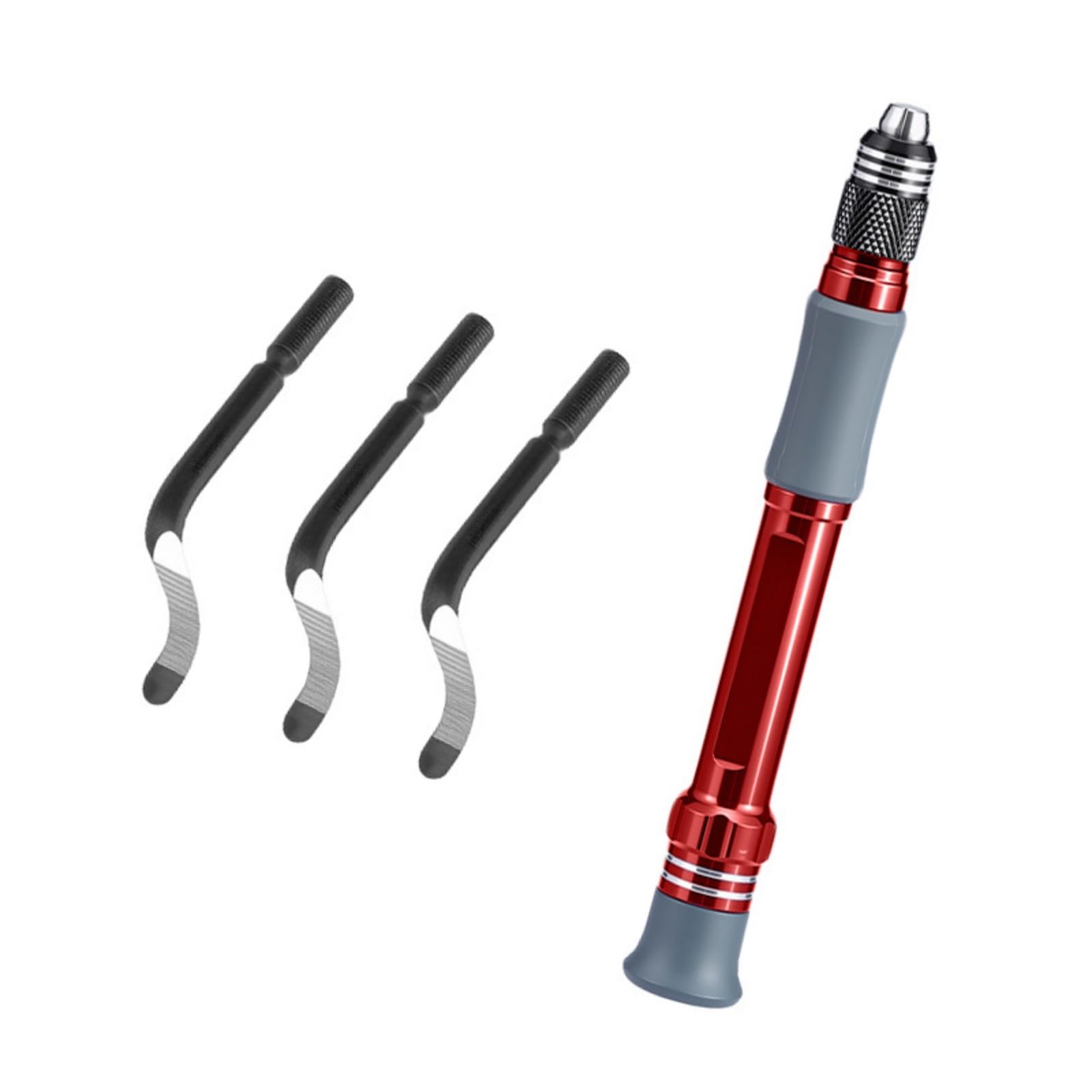 Ekoama Aluminum Alloy Ergonomic Deburring Tool with 3Pcs Deburr Removers for Metal Wood Trimming