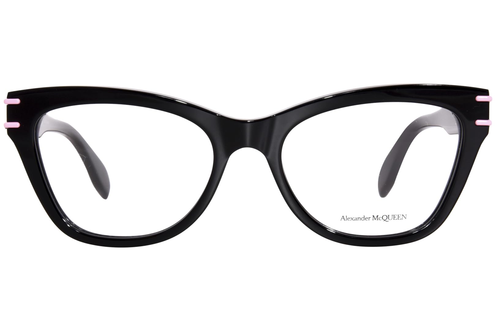 Alexander McQueen AM0401O 003 Eyeglasses Women's Black/Pink Full Rim 53mm