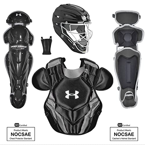 Under Armour Baseball UA Victory Series 4 / Catching Kit/Junior/Ages 12-16 Black UACKCC4-SRVSBK