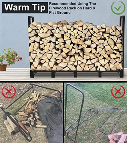 Koutemie KTM-FR-L-8FT Outdoor Firewood Rack Holder thumb #4