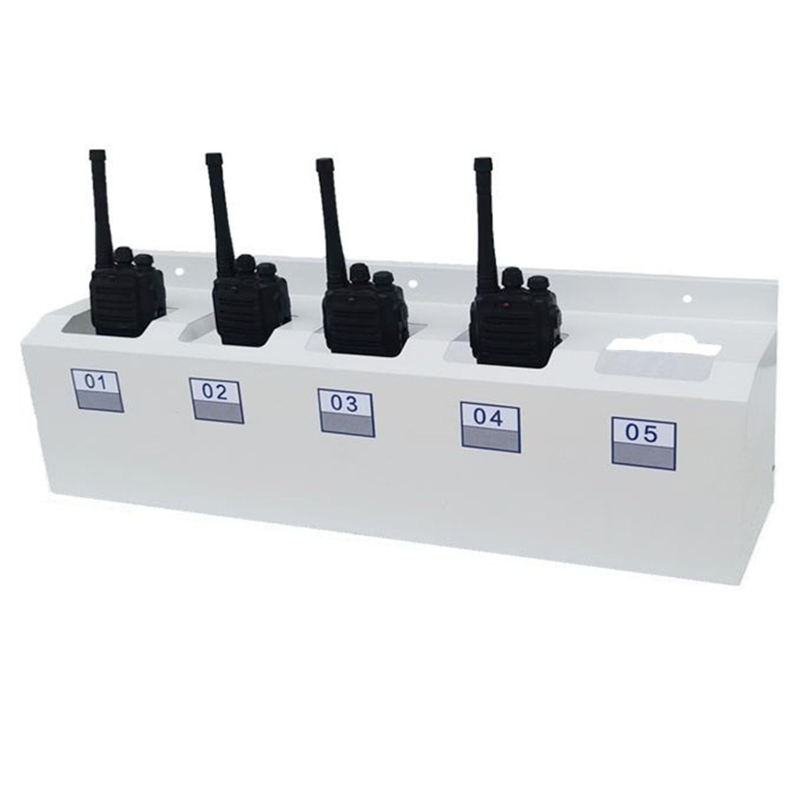 Supporto da Parete per walkie Talkie, Organizer Universale per Radio ricetrasmittenti a Due Vie per impieghi gravosi con Etichette numerate, Dispenser per Radio per Ufficio, Magazzino, sicur
