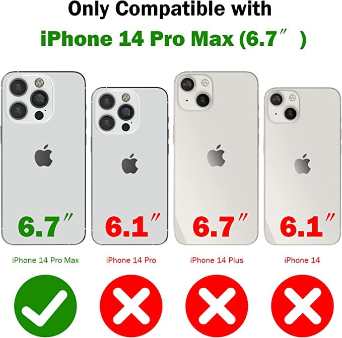 Image of MIDOS Back Cover Compatible with iPhone 14 Pro Max Case Liquid Silicone Full Protection Shock Proof Back Cover for iPhone 14 Pro Max (2022) 6.7 inch (Pine Green)