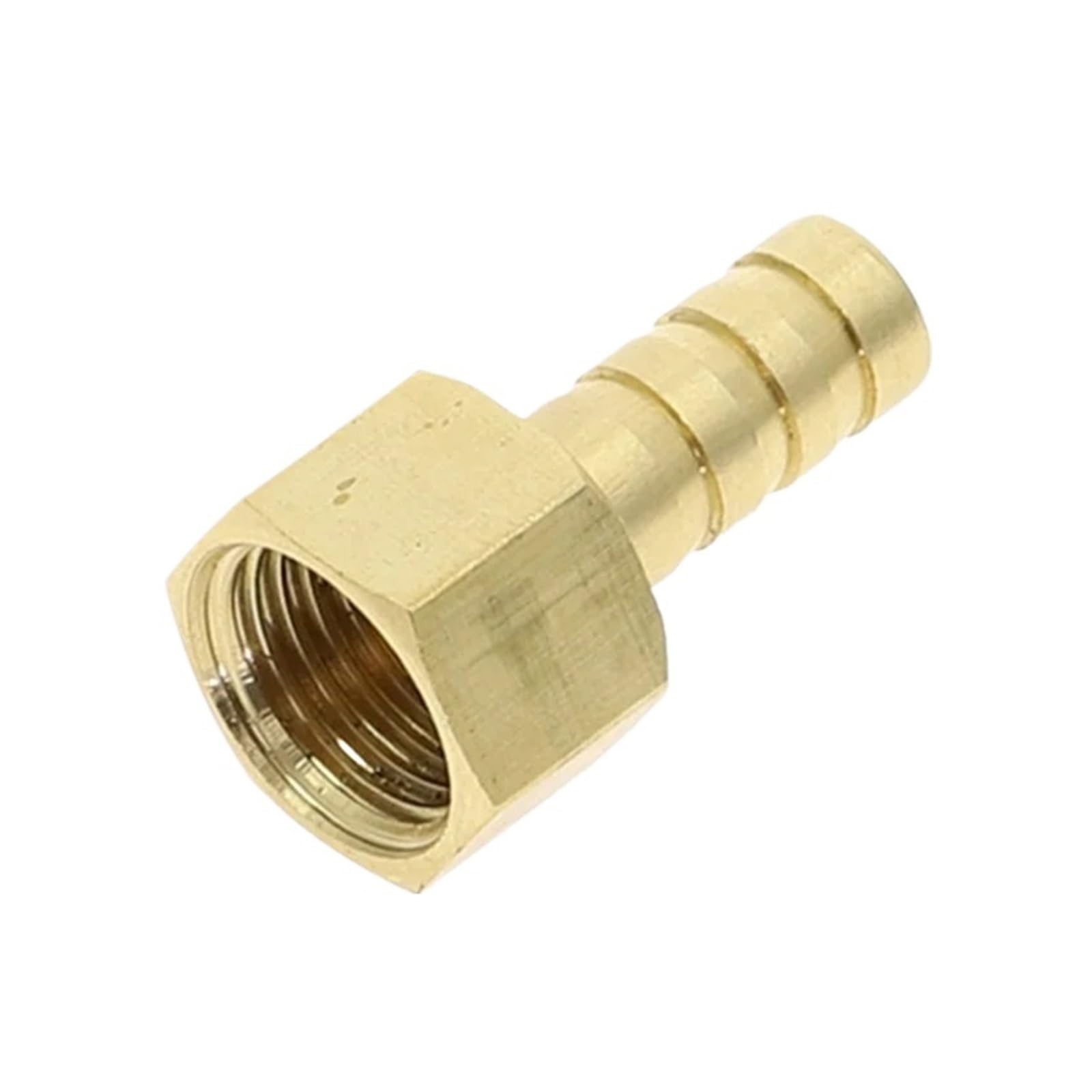 Accesorios de tubería, accesorio de cola de manguera de púas de latón, ID de manguera de aire y agua de 4mm-19mm a 1/8 ''1/4'' 3/8 "1/2'', hilo femenino de cobre(OD 38mm,1-1/4")